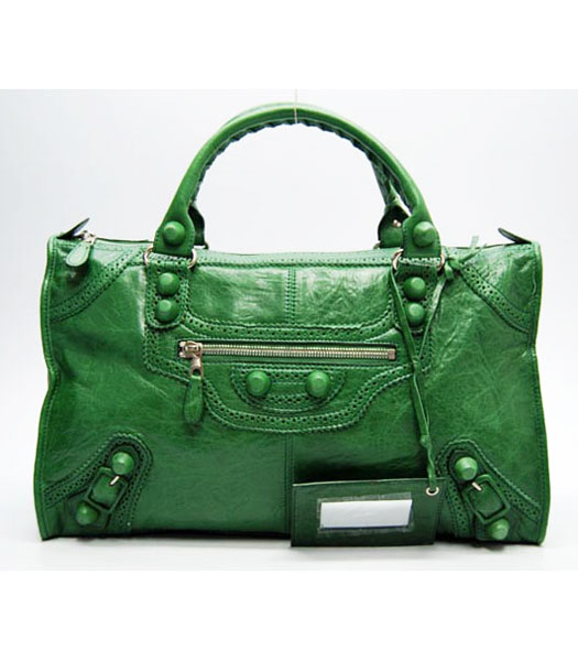 Balenciaga Giant Weekender verde grande borsa